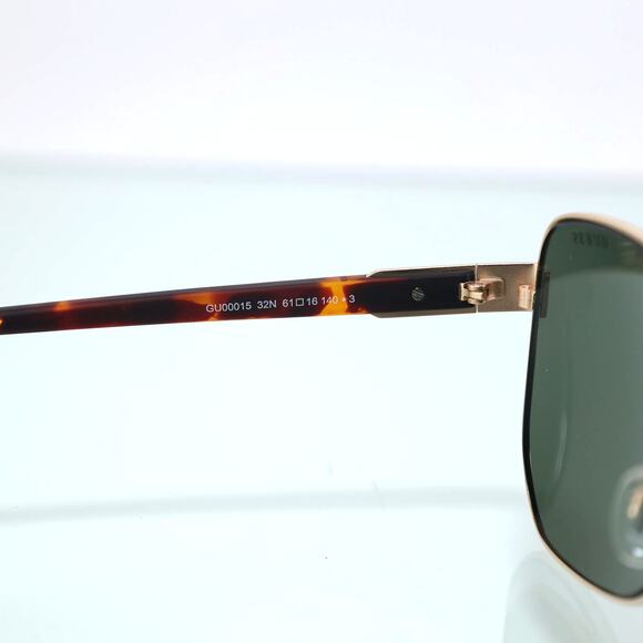 Guess Metal Pilot Aviator Mens Sunglasses - Gold/Green - NWT - Picture 4 of 10